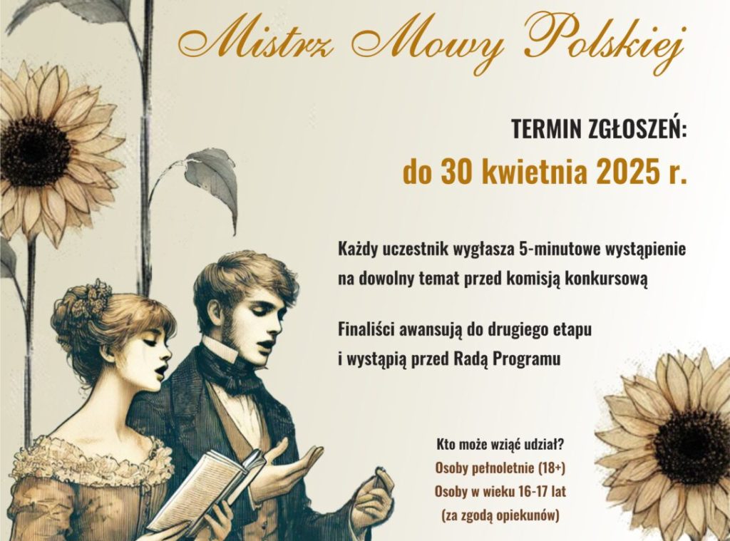 Dębica zaprasza do eliminacji konkursu „Mistrz Mowy Polskiej”