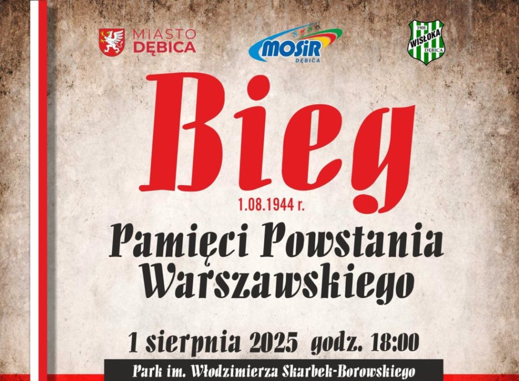 Bieg Pamięci Powstania Warszawskiego: Dębica upamiętnia bohaterów